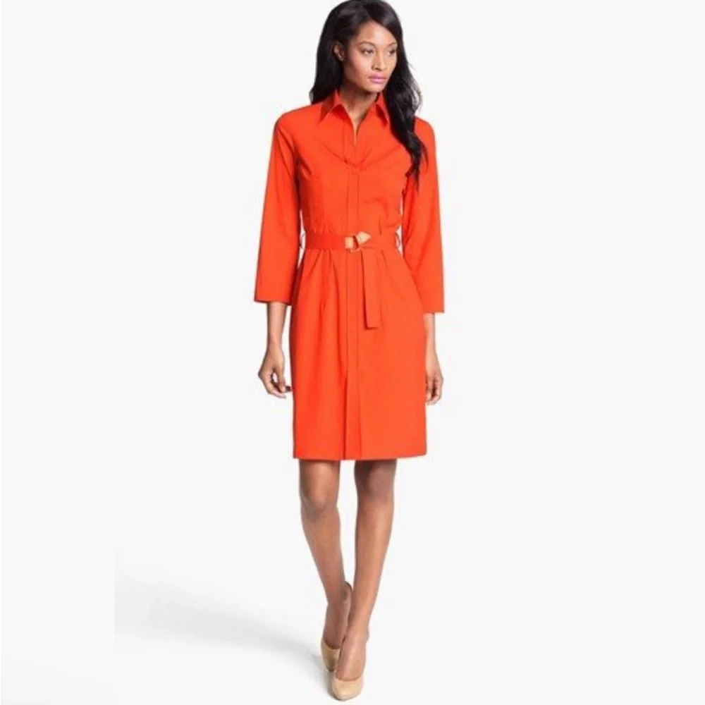 🚫SOLD🚫 NWOT BOSS Hugo Boss Dashina 3 shirt dress sz8 - Picture 1 of 13